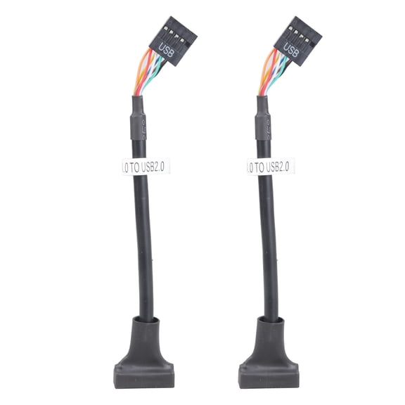 Highly Speed USB3.0 Header to USB2.0, 20Pin USB3.0 to 9Pin USB2.0 Converters Adapter Cable for Efficient Data Transfer