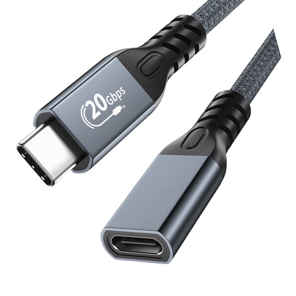 Highly Speed USB3.2 Cord Type C Male To Female Cable Support 4K Display 240W Power Delivery And 20Gbps Data Syncing