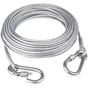 Portable Windproof Clothes Rope 2mm Thick Plastic Coated Steel Wire Rope Clothesline for Outdoor Camping Clothesline