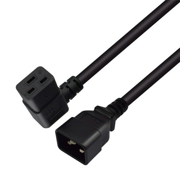 Highly Strength IEC320 C19 to C20 Power Cable PDU UPS Power Cord 3Pin Extension Cord Efficient Power Cord Wire 3.94in