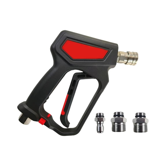 Highly Strength Sprays Guns with 3 Quick Connects Adapters ABS Copper 10.5GPM Flows Rate Control for Car Washing Use