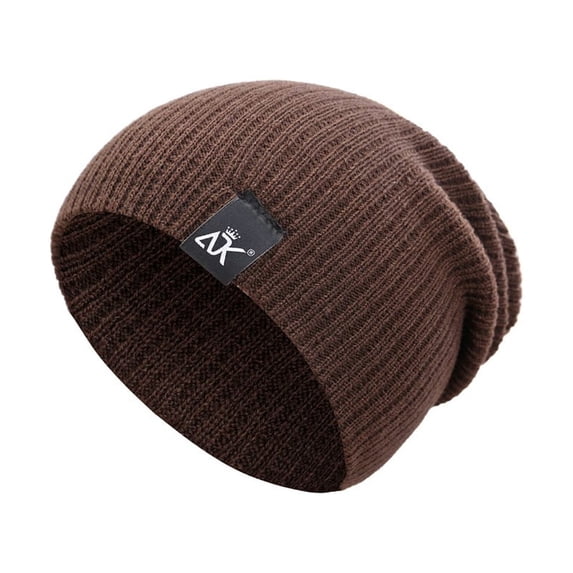 Highly Stretchable Outdoor Pullover Hat Solid Color Fashion Adk Autumn Winter Head Warm Knitted Hat