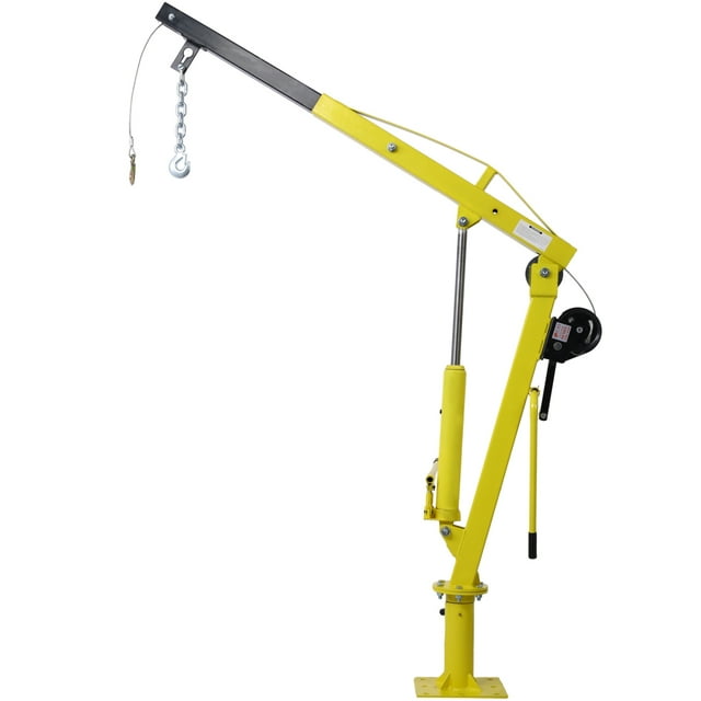 Highly durable and versatile yellow Hydraulic Pickup Truck Crane with