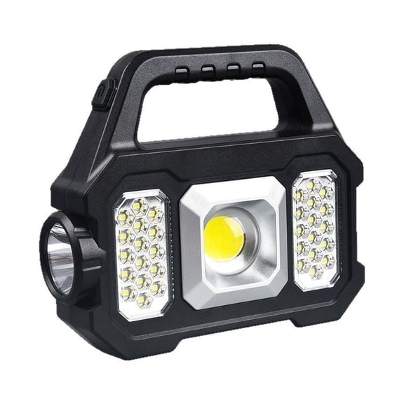 Highly power Solar Rechargeable LED Spotlights Portable Handheld Light For Night Fishing Hunting Emergencies