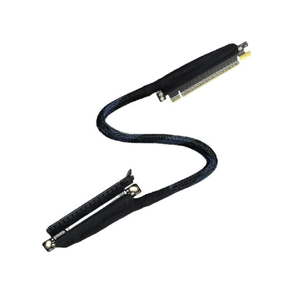 Highly speed 64GT/s PCIe5.0 Risers Cable Right Entry Braide Construction