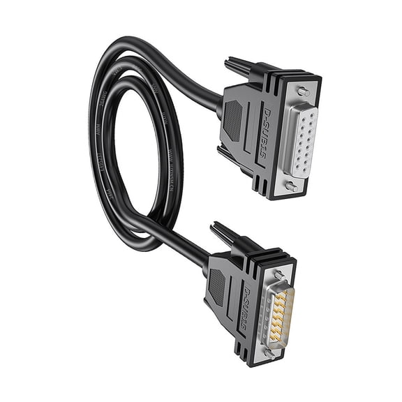 Highly speed DB15 Cable DB15 Female to Male Wire Double Shielding Technology for Reliability Data Transmission 150cm