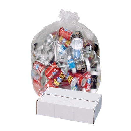 Highmark™ Linear Low 0.6-mil Can Liners, 12-16 Gallons, 24"H x 32"W, Clear, Box Of 500