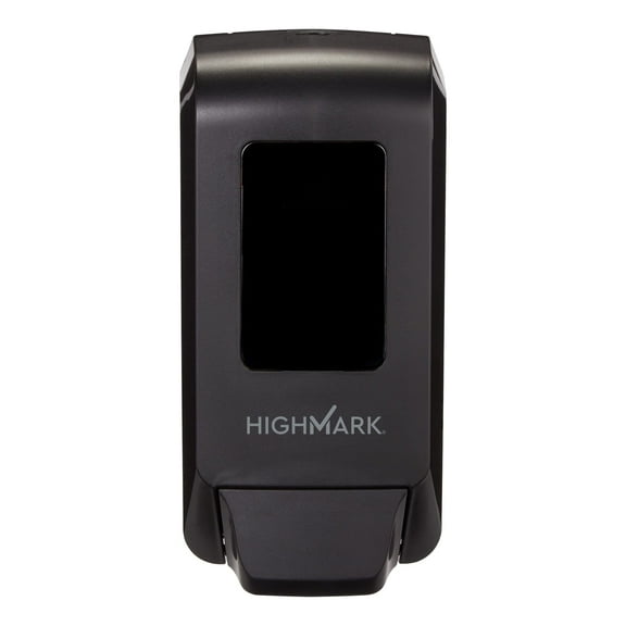 Highmark Manual Soap & Sanitizer Dispenser, Black