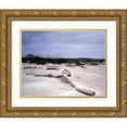 thumbnail image 1 of Highmith, Carol 14x12 Gold Ornate Wood Framed with Double Matting Museum Art Print Titled - Driftwood on beach at Padre Island, TX, 1 of 4