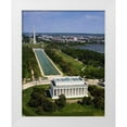 thumbnail image 1 of Highmith, Carol 20x24 White Modern Wood Framed Museum Art Print Titled - National Mall, Lincoln Memorial and Washington Monument, Washington D.C., 1 of 4