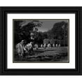 thumbnail image 1 of Highmith, Carol 24x19 Black Ornate Wood Framed with Double Matting Museum Art Print Titled - Stainless-steel troopers on patrol at the Korean War Veterans Memorial, Washington, D.C. - Black a, 1 of 4