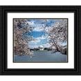 thumbnail image 1 of Highmith, Carol 24x20 Black Ornate Wood Framed with Double Matting Museum Art Print Titled - Jefferson Memorial with cherry blossoms, Washington, D.C. - Vintage Style Photo Tint Variant, 1 of 4