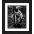 thumbnail image 1 of Highmith, Carol 26x31 Black Ornate Wood Framed with Double Matting Museum Art Print Titled - Stainless-steel trooper on patrol at the Korean War Veterans Memorial, Washington, D.C. - Black an, 1 of 4