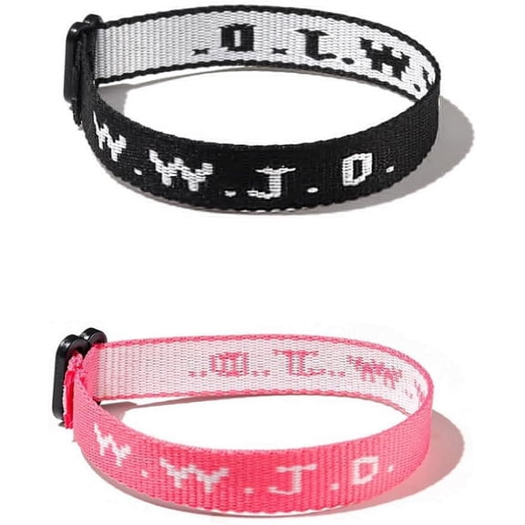 Highs and Lows Bracelets Christian Gifts WWJD Letter Matching Couples Protection Braided Rope Inspirational Religious Christian Wristband Handmade Friendship Bracelet Gift for Women Men
