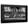 thumbnail image 1 of Highsmith, Carol 14x11 Black Modern Framed Museum Art Print Titled - Marquee of the historic Chicago Theater Chicago Illinois, 1 of 5