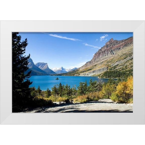 Highsmith, Carol 14x11 White Modern Wood Framed Museum Art Print Titled - Glacier National Park-Montana