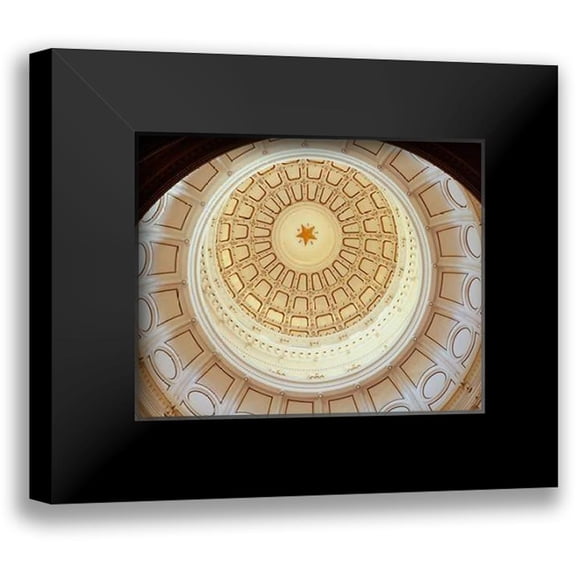 Highsmith, Carol 14x12 Black Modern Framed Museum Art Print Titled - The Texas Capitol Dome, Austin Texas