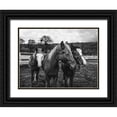 thumbnail image 1 of Highsmith, Carol 14x12 Black Ornate Wood Framed with Double Matting Museum Art Print Titled - Yearlings on a ranch in Red River County Detroit-Texas, 1 of 4