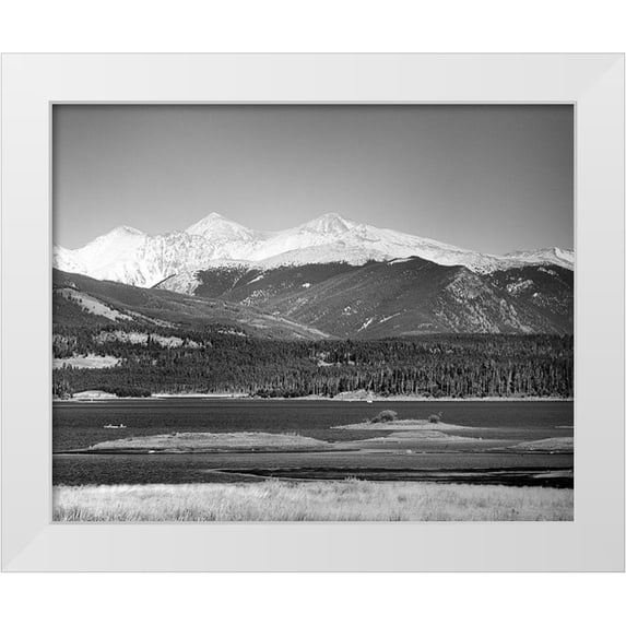 Highsmith, Carol 14x12 White Modern Wood Framed Museum Art Print Titled - Rocky Mountains-USA
