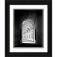 thumbnail image 1 of Highsmith, Carol 15x18 Black Ornate Wood Framed with Double Matting Museum Art Print Titled - Arched architectural detail in the Federal Triangle located in Washington, D.C. - Black and White Va, 1 of 4
