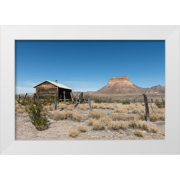 Highmith, Carol 18x13 White Modern Wood Framed Museum Art Print Titled - Scenery in Big Bend National Park, TX