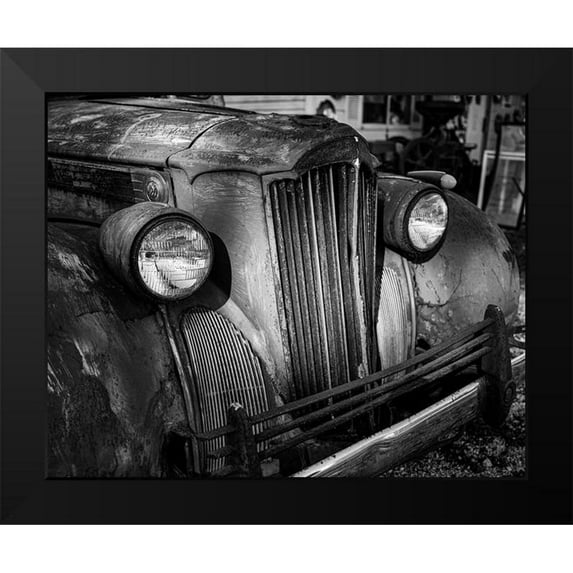 Highsmith, Carol 18x15 Black Modern Framed Museum Art Print Titled - Old-Rusted Truck