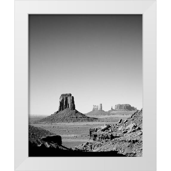 Highsmith, Carol 20x24 White Modern Wood Framed Museum Art Print Titled - Monument Valley-Arizona