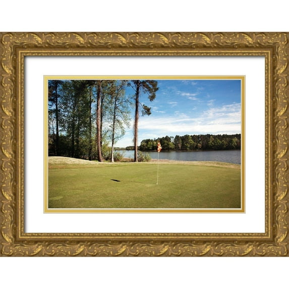 Highsmith, Carol 24x17 Gold Ornate Wood Framed with Double Matting Museum Art Print Titled - Grand National Golf Course I
