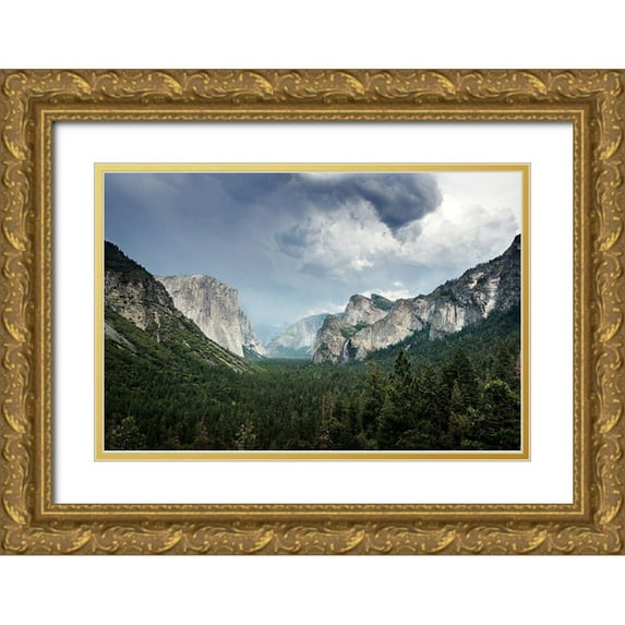 Highsmith, Carol 24x17 Gold Ornate Wood Framed with Double Matting Museum Art Print Titled - Yosemite National Park-California