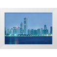 thumbnail image 1 of Highsmith, Carol 24x17 White Modern Wood Framed Museum Art Print Titled - Chicago at dusk, 1 of 4
