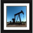 thumbnail image 1 of Highsmith, Carol 26x27 Black Ornate Wood Framed with Double Matting Museum Art Print Titled - A pumpjack in Wichita County, TX, 1 of 4