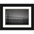 thumbnail image 1 of Highsmith, Carol 32x23 Black Ornate Wood Framed with Double Matting Museum Art Print Titled - San Francisco Oakland Bay Bridge at dusk San Francisco California, 1 of 4