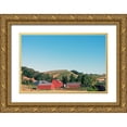 thumbnail image 1 of Highsmith, Carol 32x23 Gold Ornate Wood Framed with Double Matting Museum Art Print Titled - Route 46 in the Central Valley of Califonia, 1 of 4
