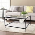 thumbnail image 1 of Highsound 2 Tier Coffee Table, Modern Round Glass Room Central End Table with Storage Shelves for Living Room, 31.5 Inch, 1 of 7