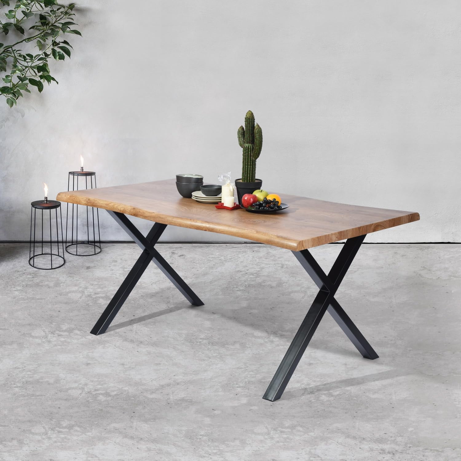 La Vane 8-Inch Hairpin Table Legs – 4-Pack, 3/8" Solid Bar, Cold Rolled Steel, Mid-Century Modern, Black, With Screws & Floor Protectors