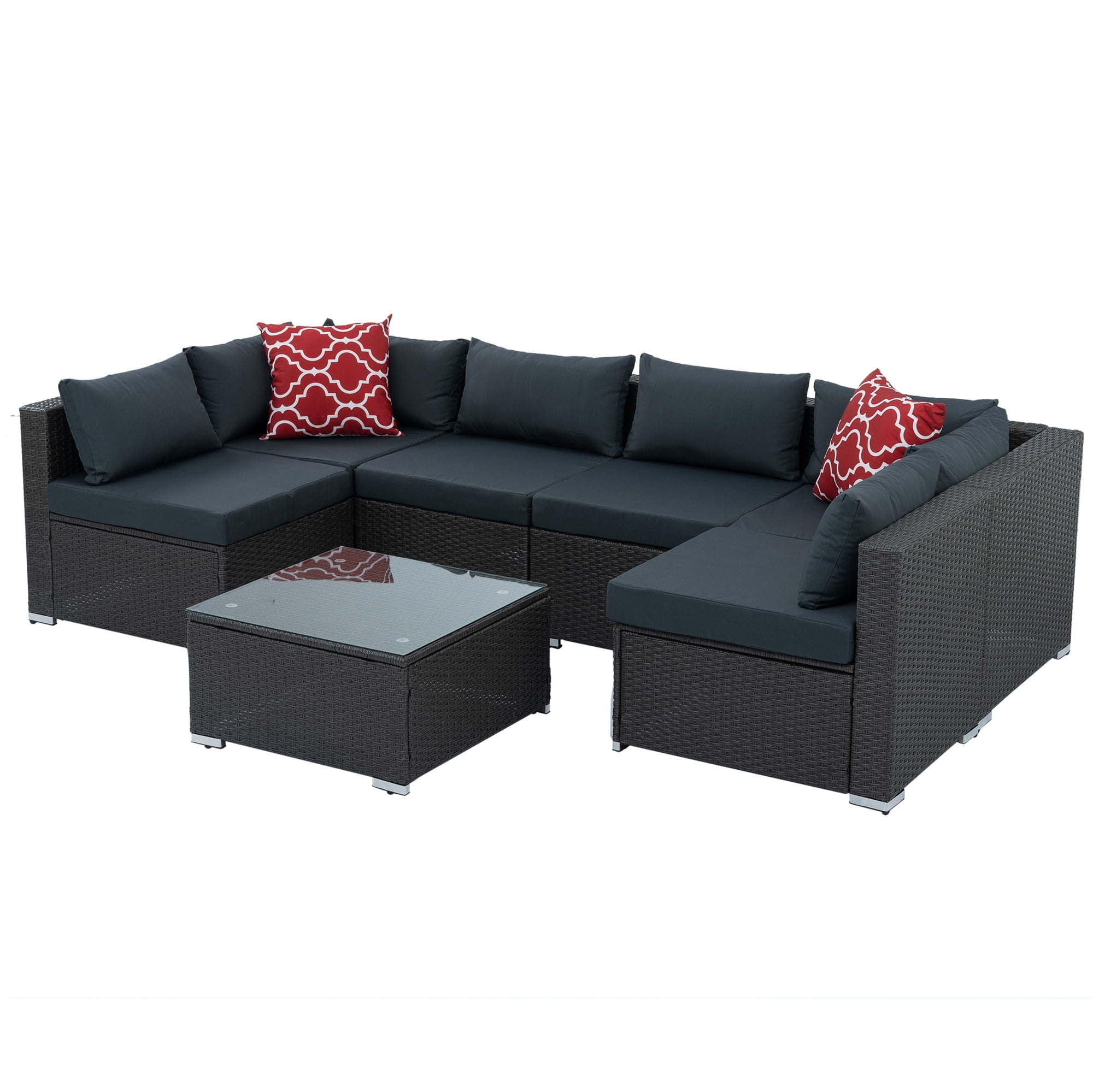 Highsound 7 Pieces Patio Furniture Sets All Weather Outdoor