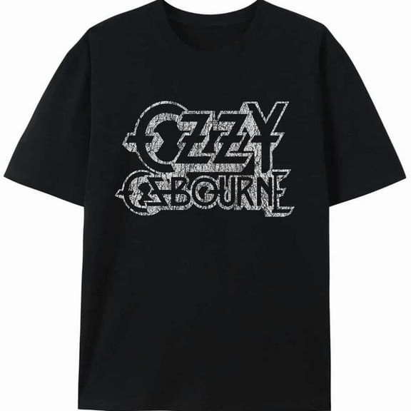 Hight Quality Men's Vintage Tee 100% Cotton Digital Print Ozzy - Osbourne - Rock - Icon - Themed Pattern 220g Heavyweight Casual T-Shirt Gift 1Pcs Gift For Boyfriend Menswear Top Streetwear,Suitable