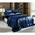 thumbnail image 1 of Hight Thread Count Solid Color Soft Silky Charmeuse Satin Luxury and Super Soft Bed Sheet Set, 1 of 1
