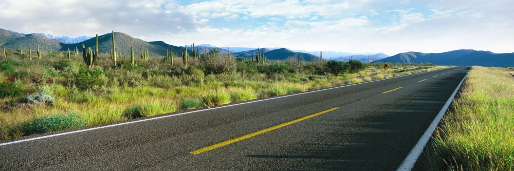 Highway 1 Baja (Trans-Peninsula Highway) Mulege Baja California Sur Mexico Canvas Art - Panoramic Images (27 x 9)