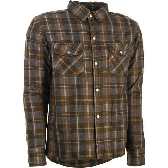 Highway 21 Marksman Flannel Riding Shirt - Brown/Tan, All Sizes