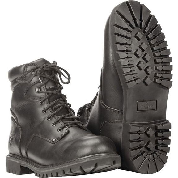 Highway 21 RPM Lace-Up Boots for Men and Women, Protective Leather Motorcycle Boots for Rugged Riding 7