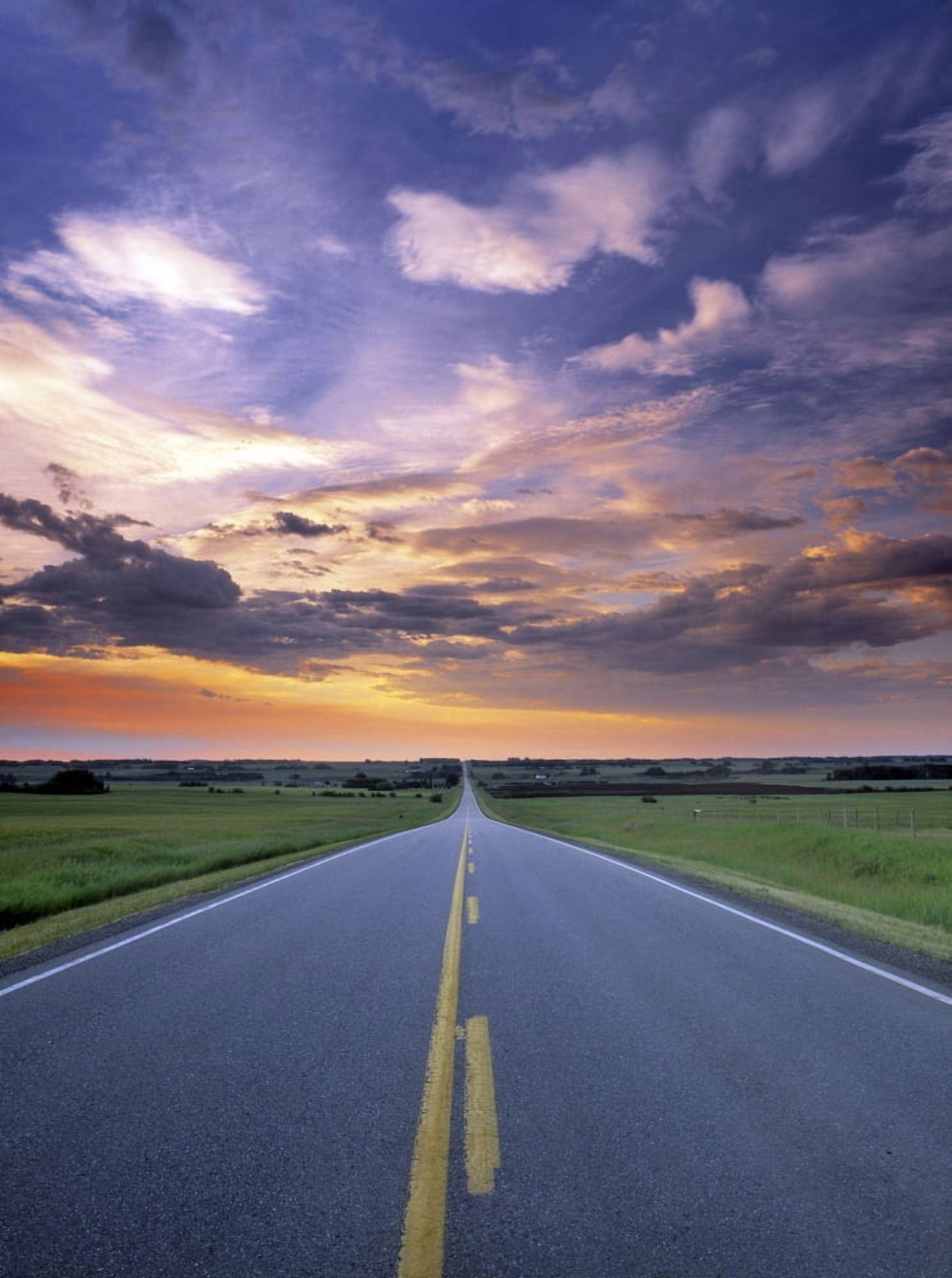 Highway 580 Near Cremona Alberta Canada Canvas Art - Darwin Wiggett Design Pics (12 x 16)