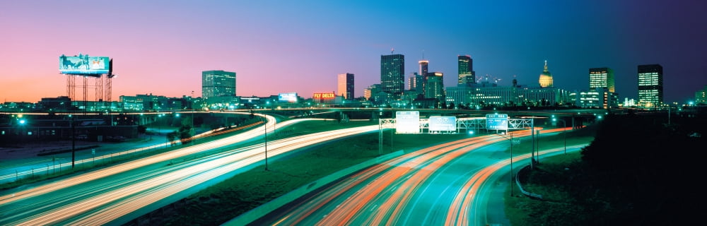 Highway Atlanta GA USA Canvas Art - Panoramic Images (27 x 9)