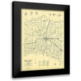 thumbnail image 1 of Highway Dept 14x18 Black Modern Framed Museum Art Print Titled - Lamar Texas Highway - Highway Dept 1936, 1 of 5