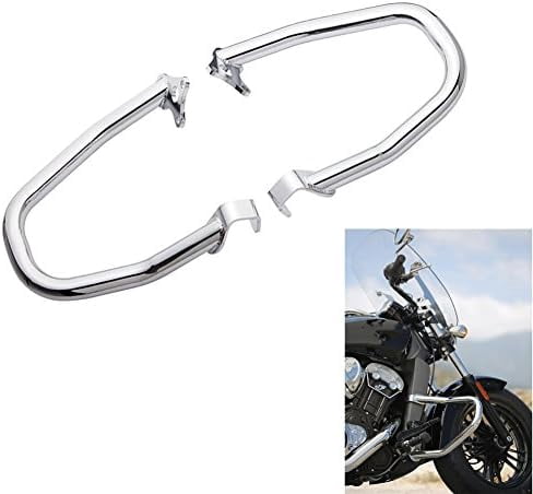 Highway Bar Engine Guard Crash Bar Kit Compatible With Indian Scout Scout Sixty Scout Bobber 2015-2020 Replace For 2881756-266 2015 2016 2017 2018 2019 2020 Chrome