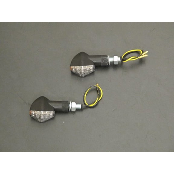 Highway Hawk Turnsignal Set Light Led Short Black E Hh-68-9271