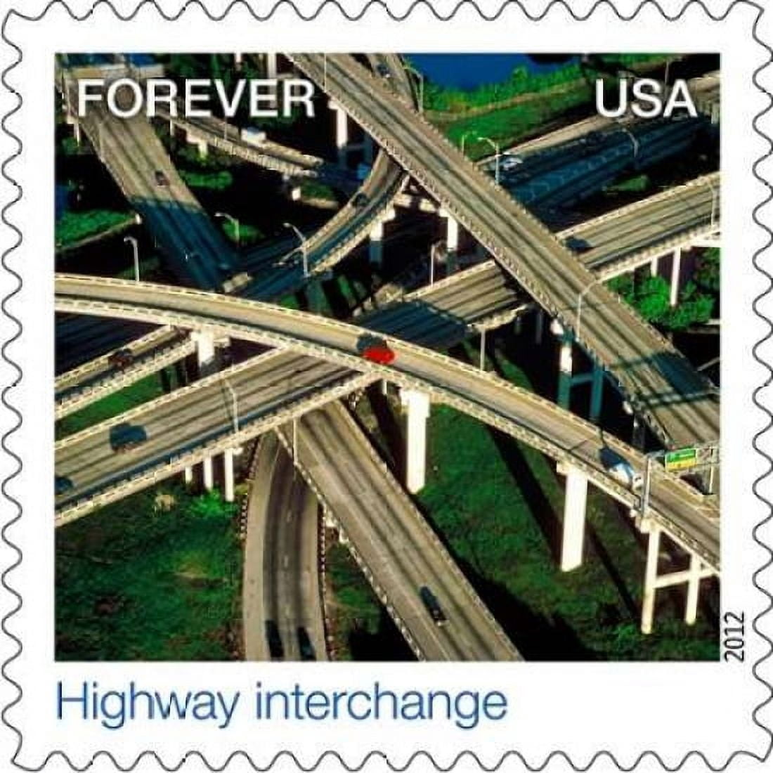 Highway Interchange Canvas Art - US POSTAL SERVICE (24 x 24)