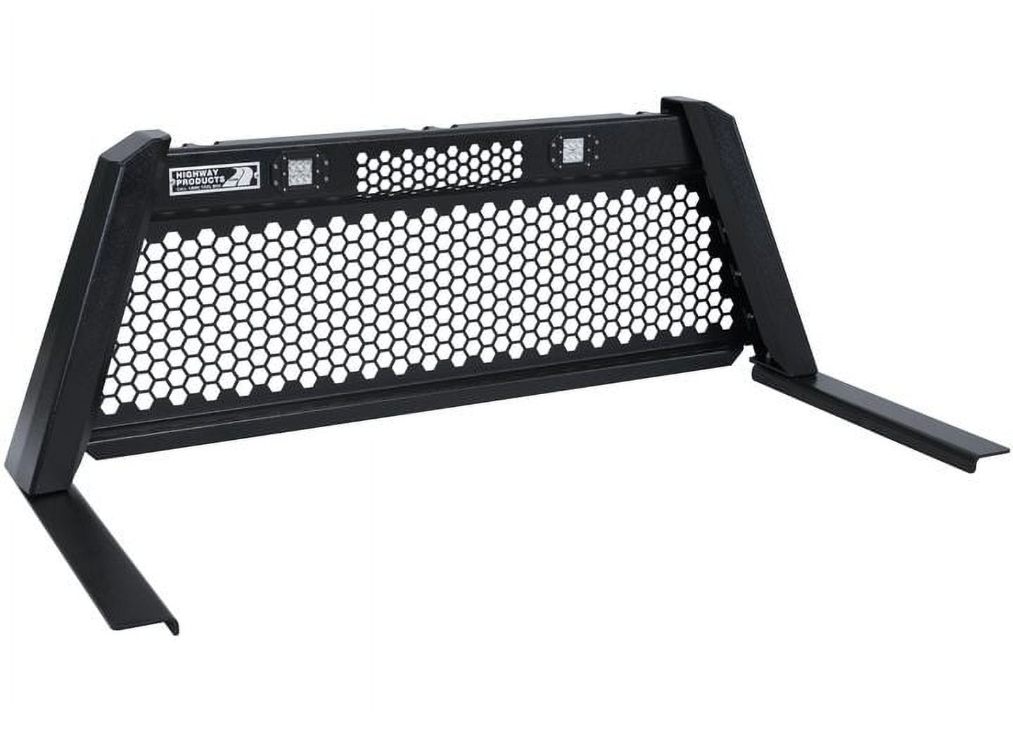 Highway Products - Guardian Headache Rack With Smooth Black Uprights ...