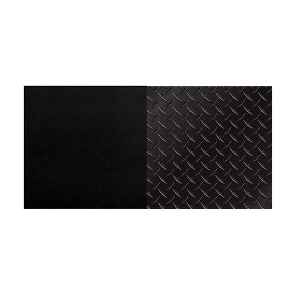 Highway Products Textured Black/Black Diamond Plate Single Lid Aluminum Wide Toolbox Full Size Truck 3213-009-BK62