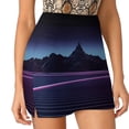 thumbnail image 1 of Highway Skirts Woman Fashion 2024 Pant Skirt Mini Skirts Office Short Skirt Outrun Synthwave Neon Retrowave Vaporwave 80S, 1 of 7